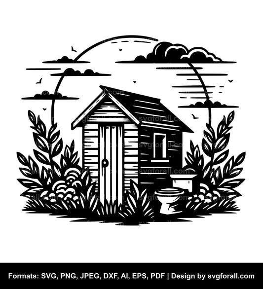 Outhouse SVG File