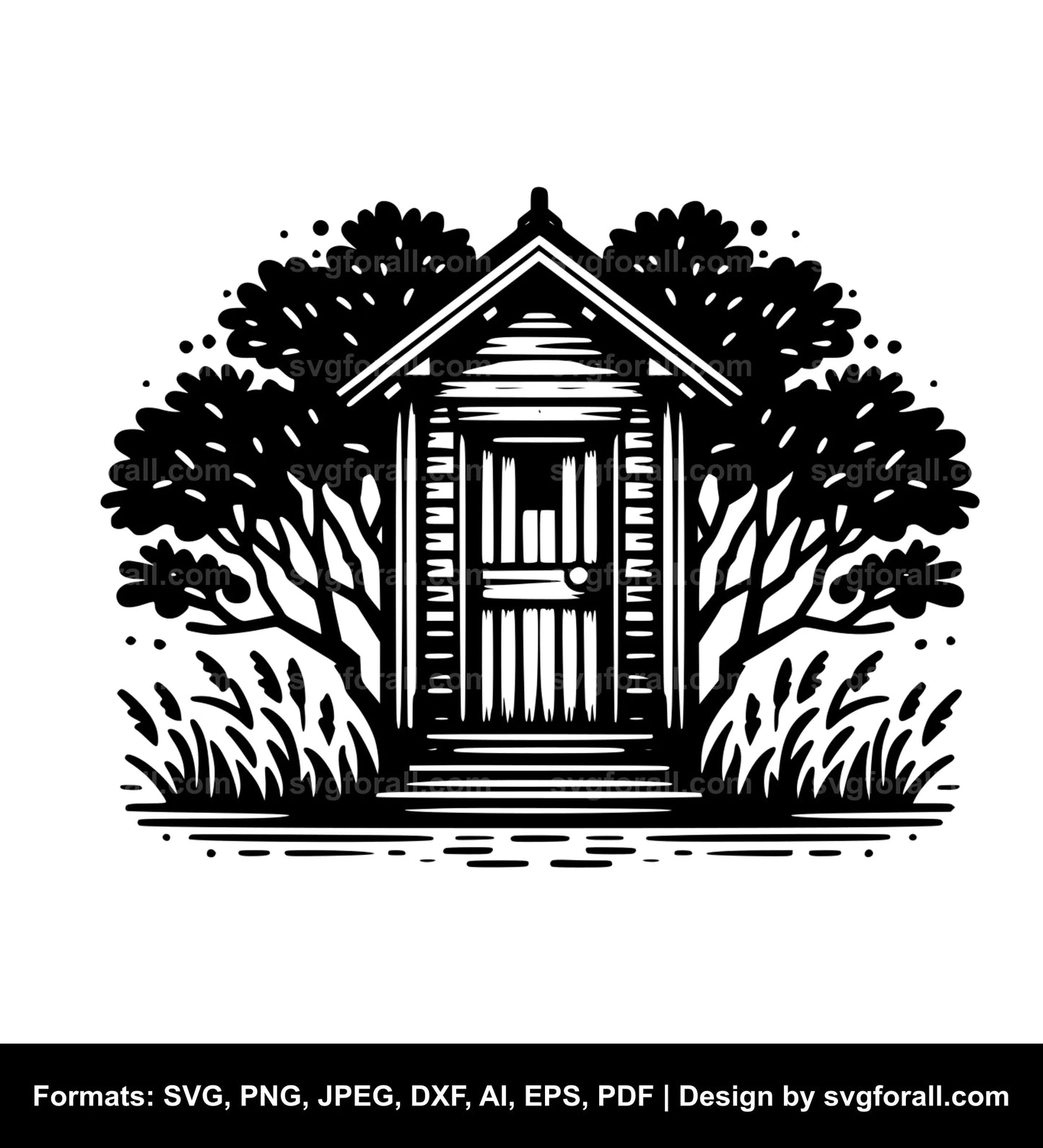 Outhouse SVG PNG