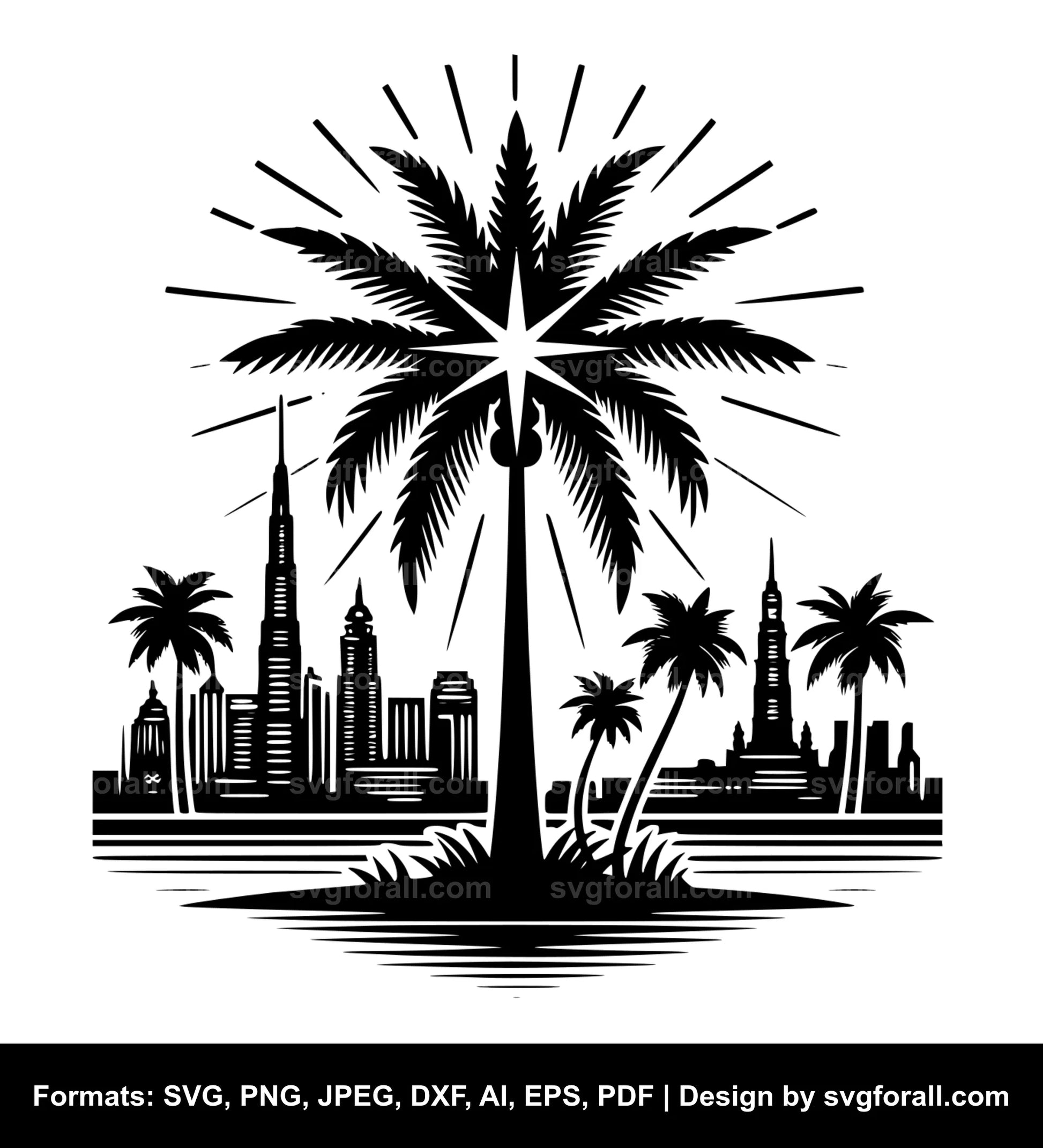 Palm Tree Clipart SVG