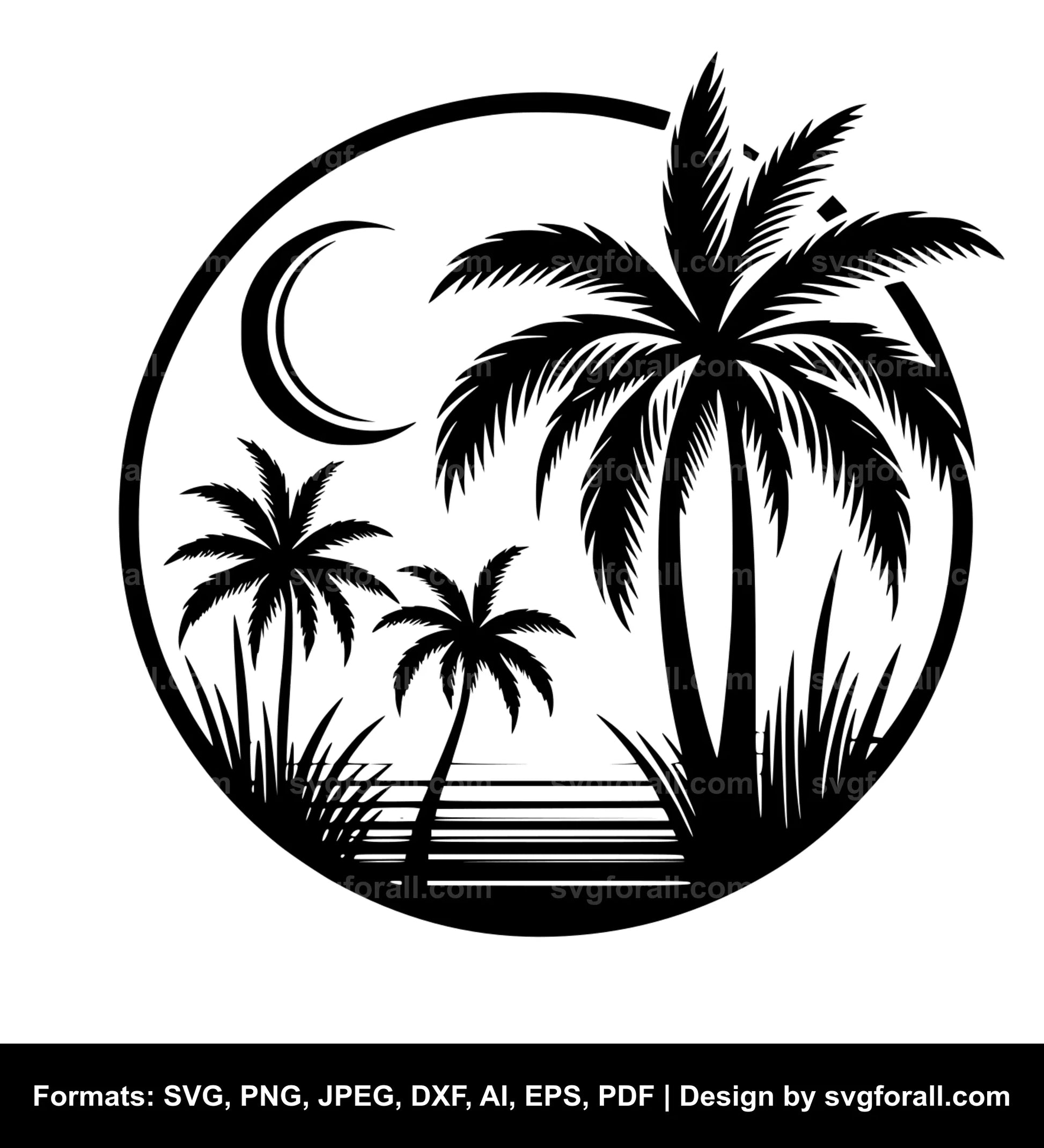 Palm Tree Cricut SVG