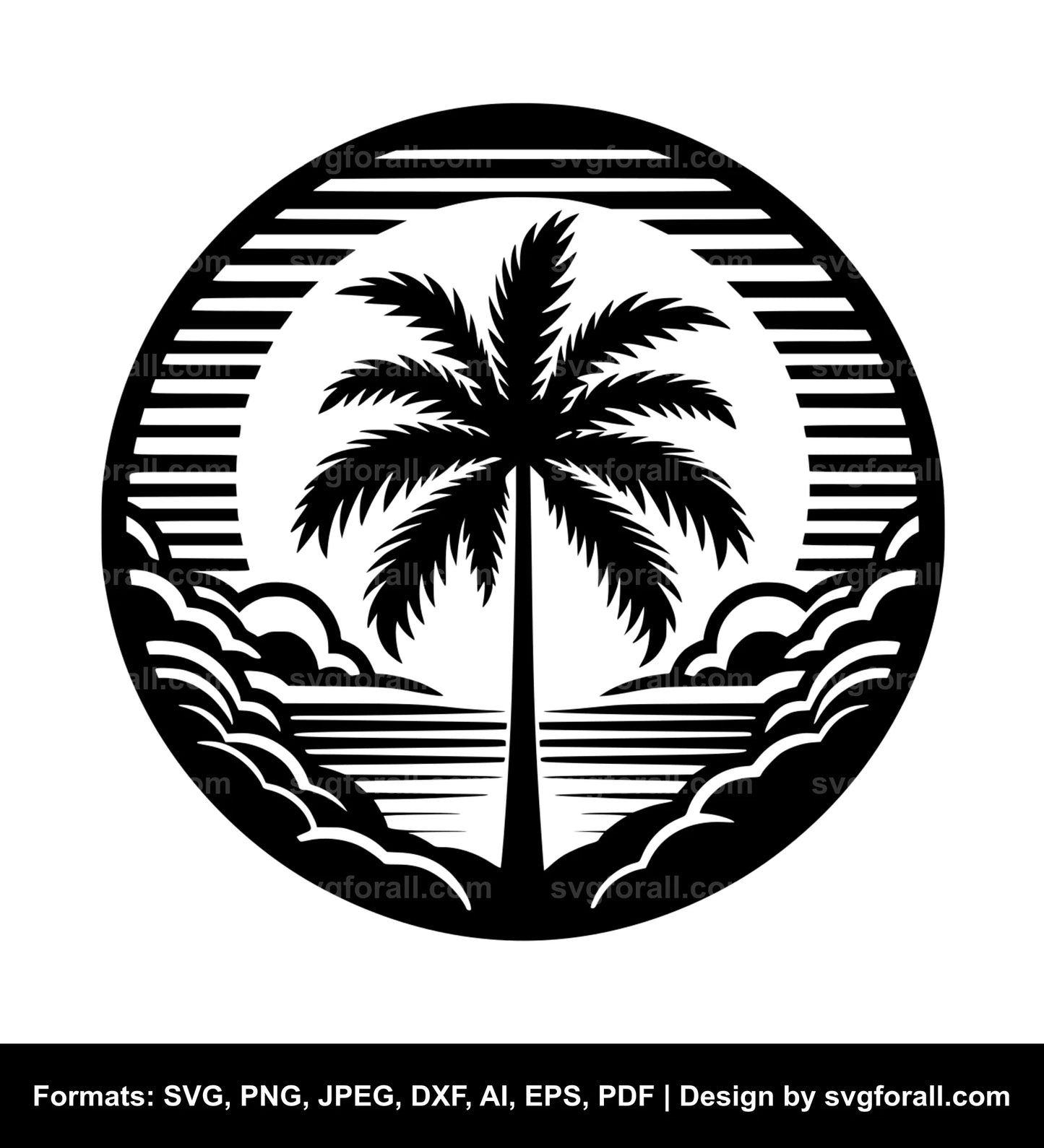 Palm Tree SVG Clip Art