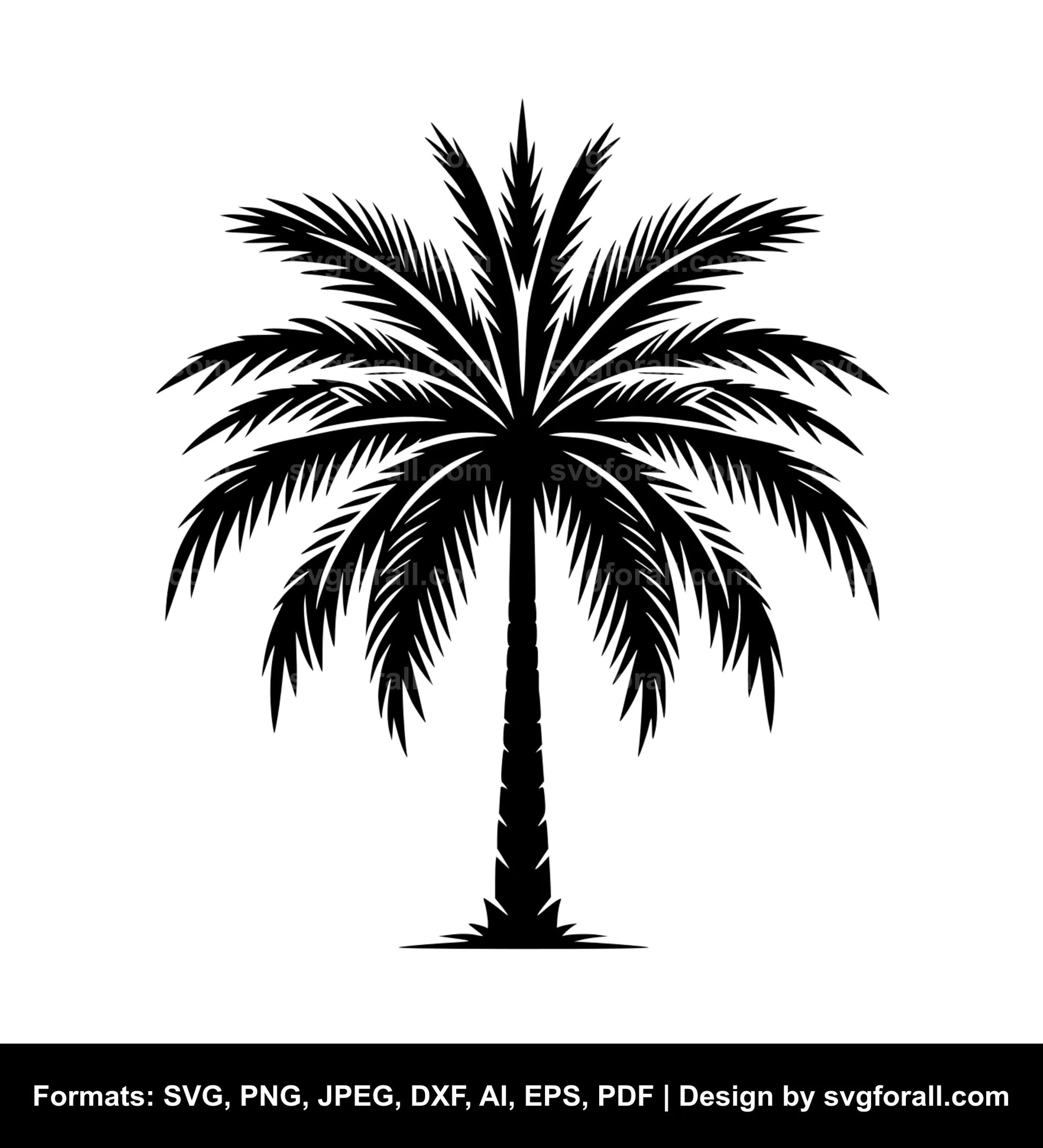 Palm Tree SVG Cut File