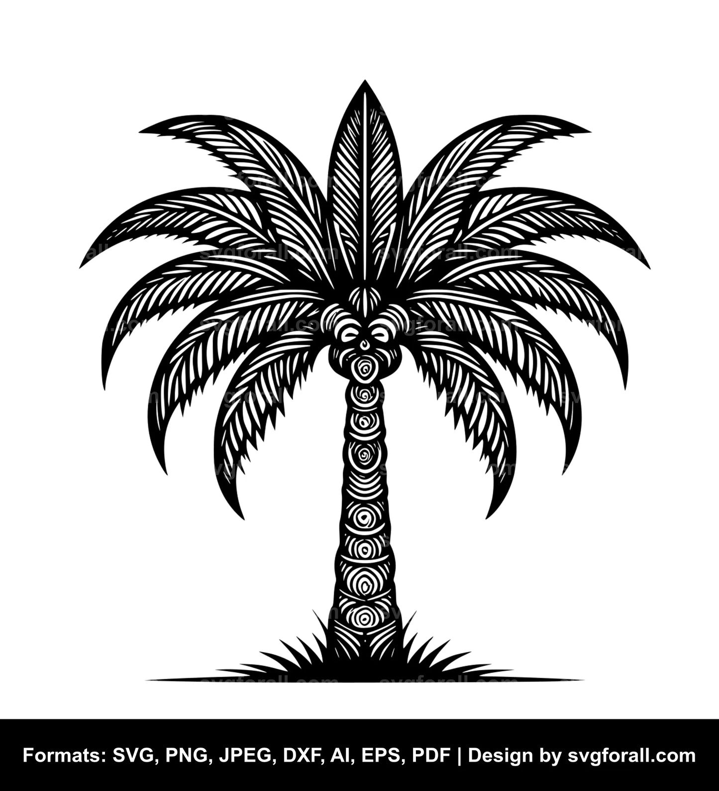 Palm Tree SVG Design