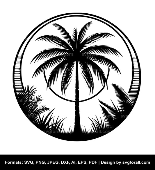 Palm Tree SVG Vector