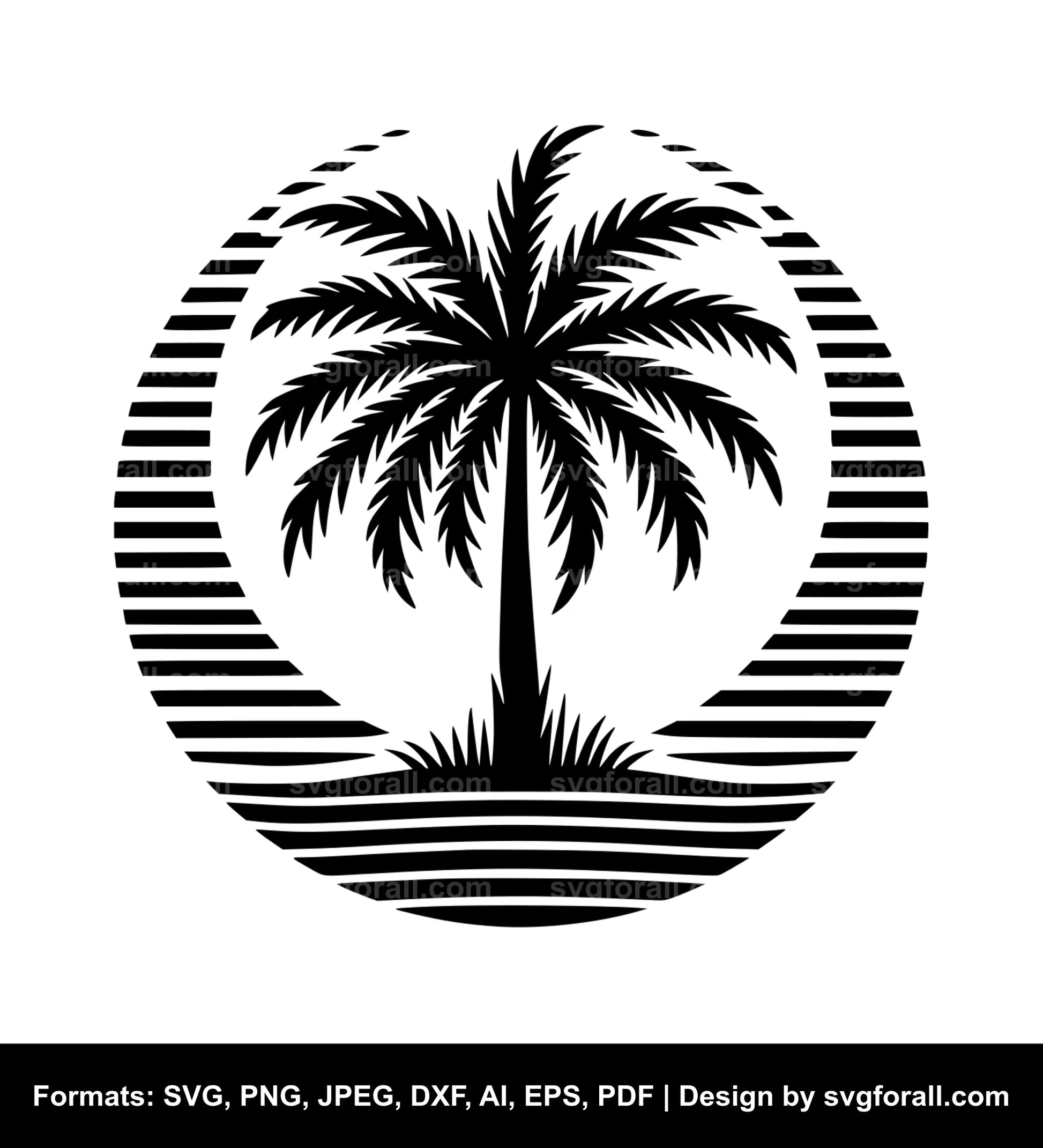 Palm Tree Vector SVG