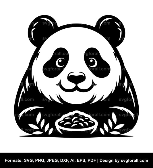 Panda Black SVG