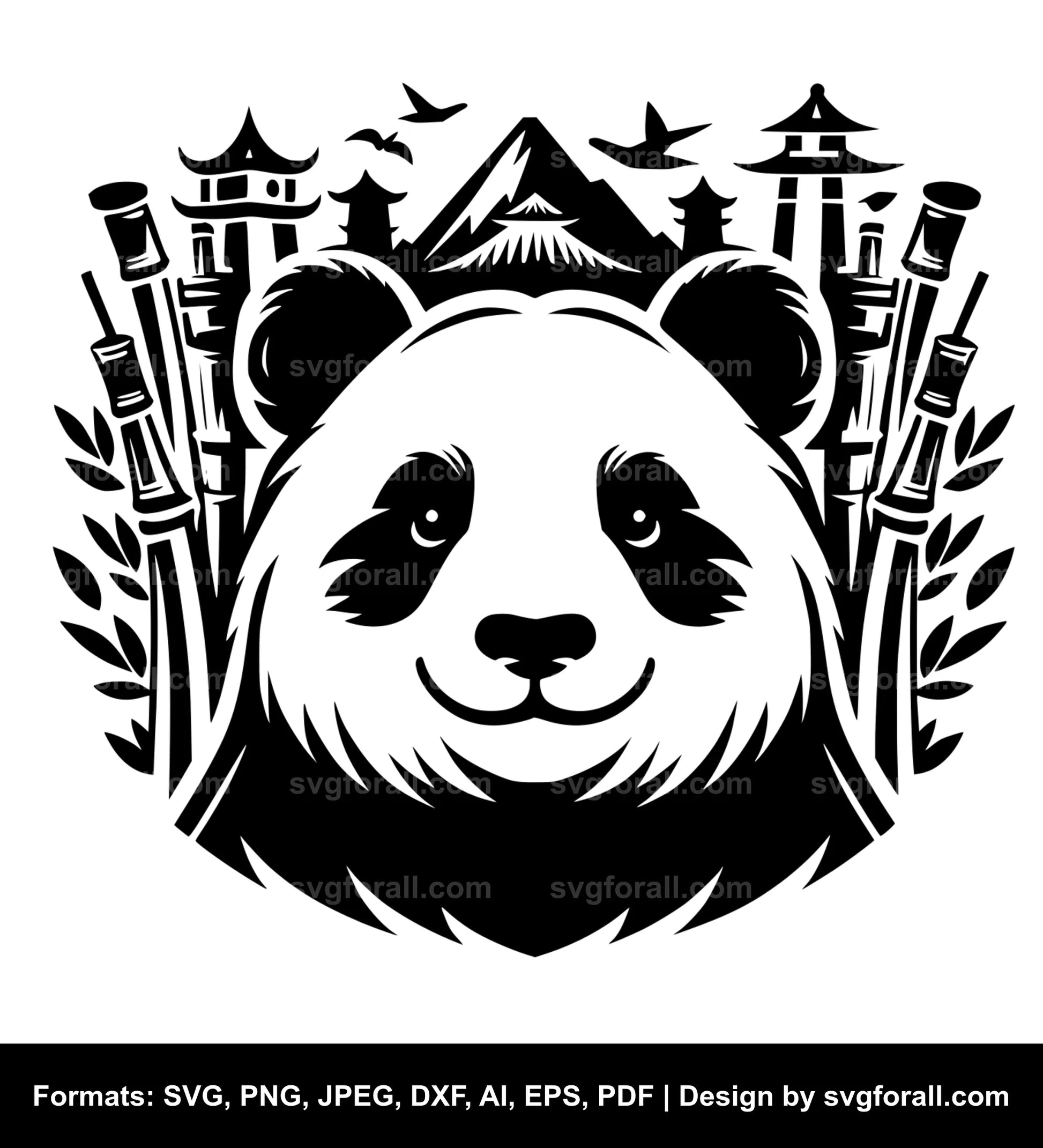 Panda Clipart SVG