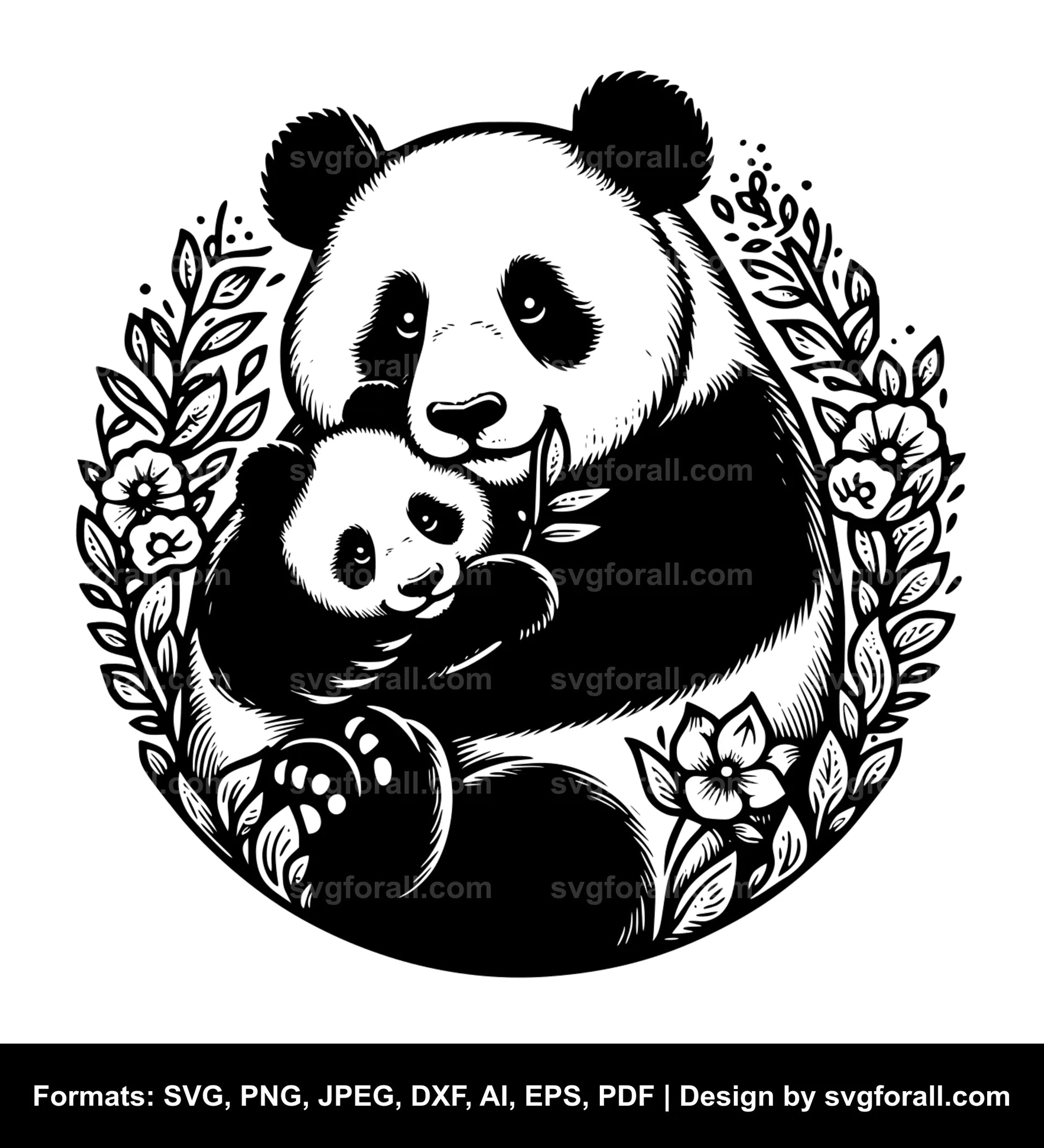 Panda Cricut SVG