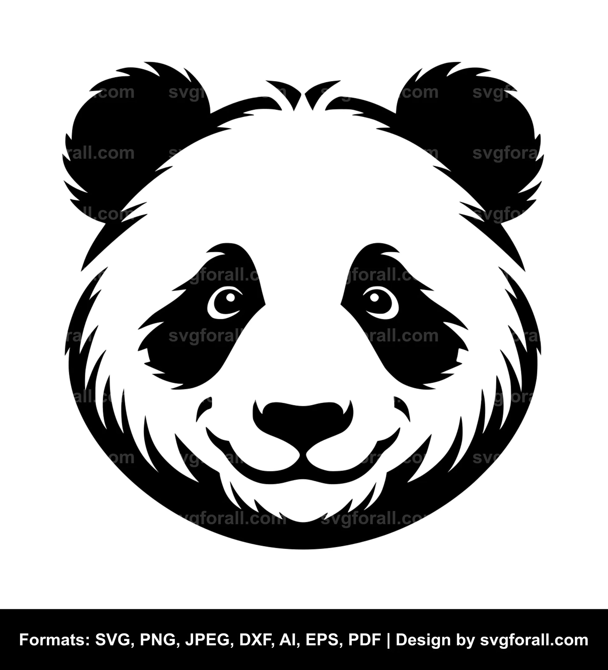 Panda Face SVG