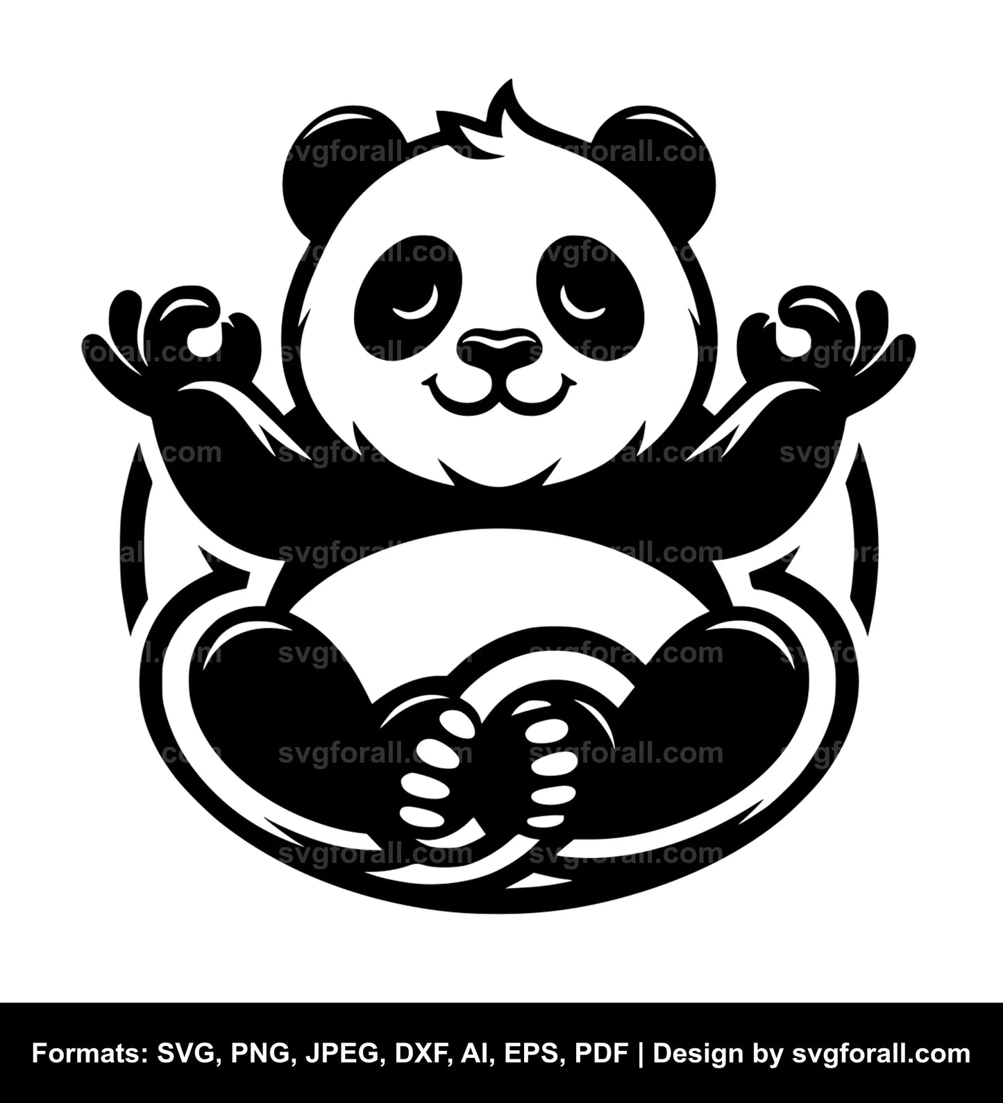 Panda SVG Cut File