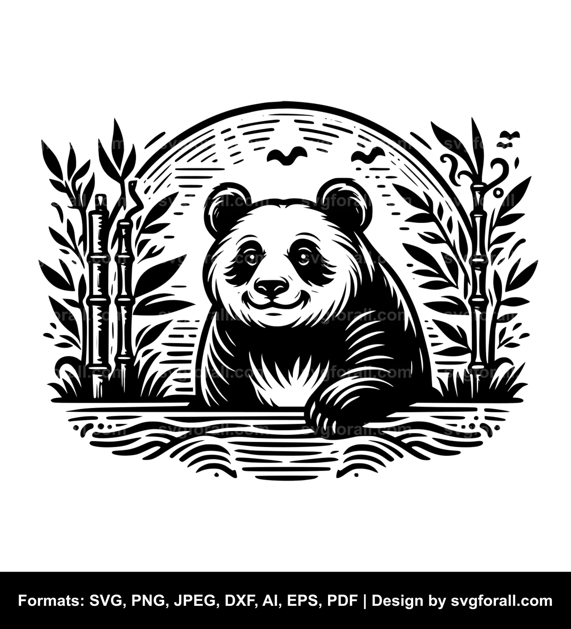 Panda SVG PNG