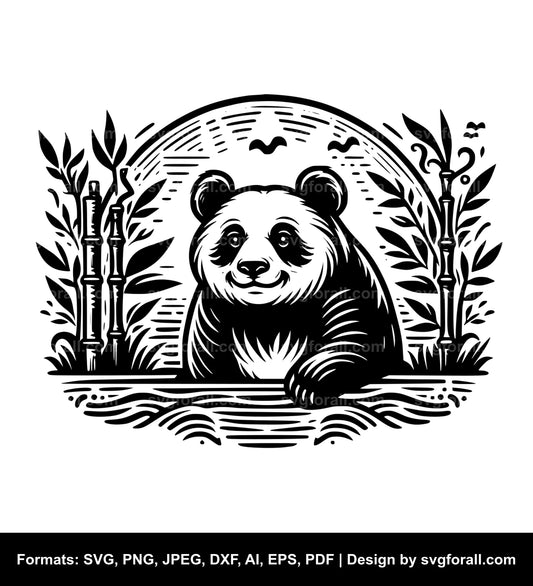 Panda SVG PNG