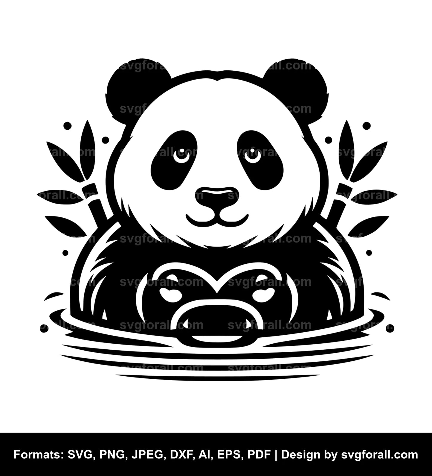 Panda SVG Vector