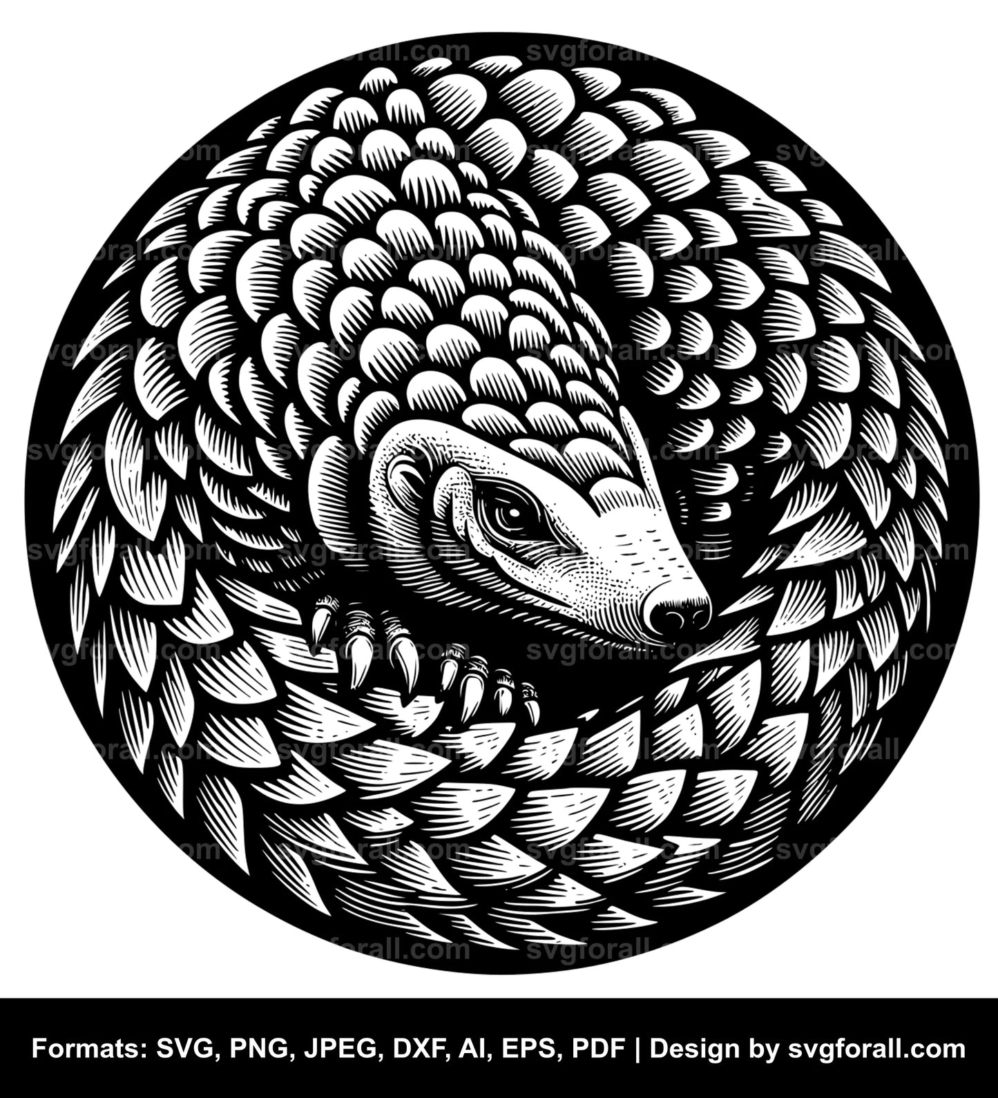 Pangolin Black SVG