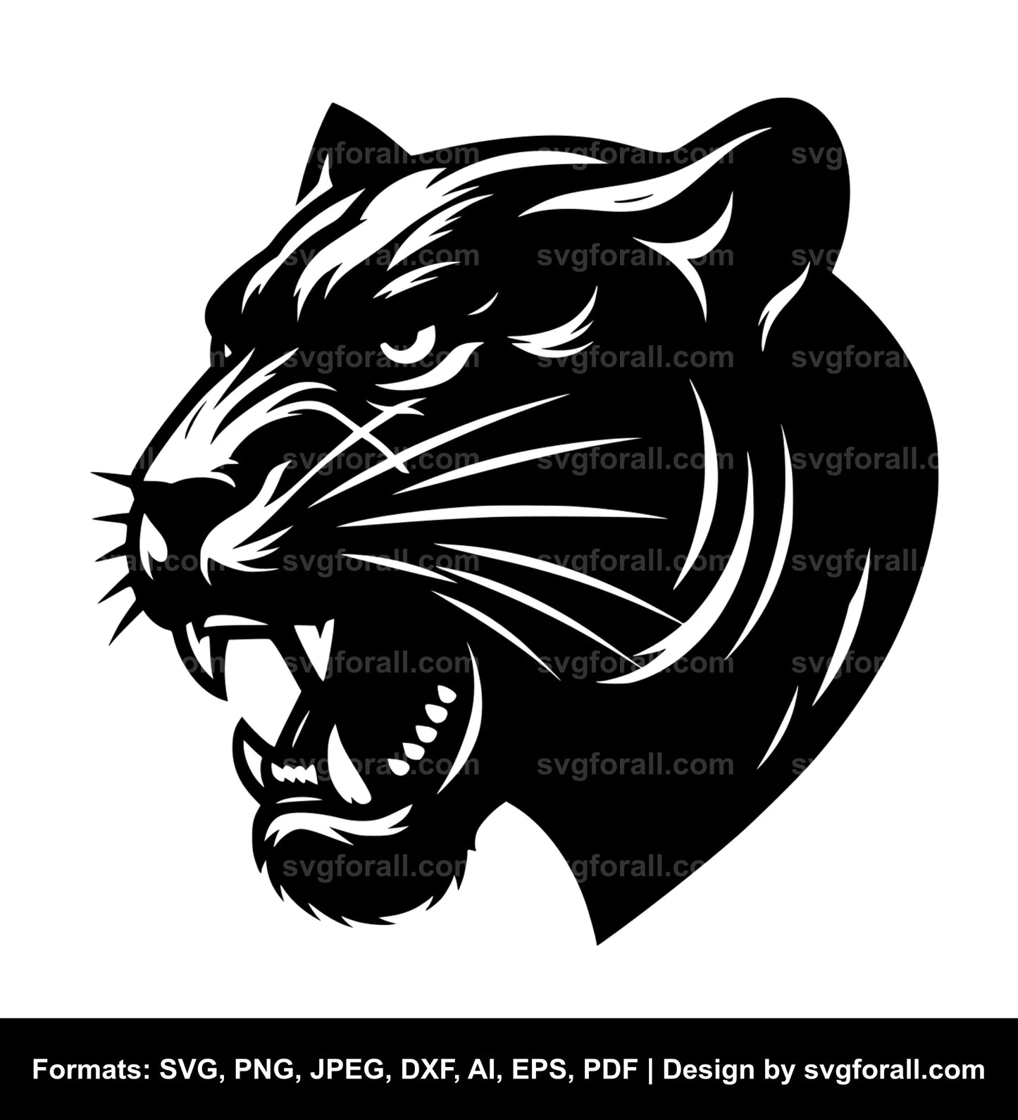 Panther Face Cricut SVG