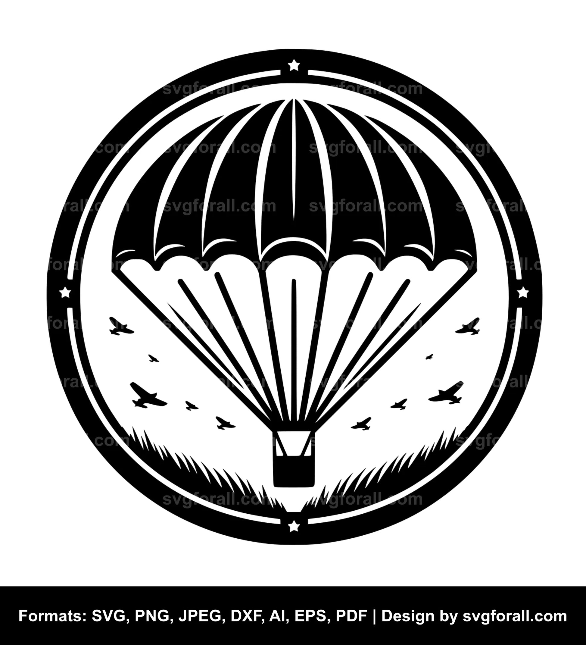 Parachute SVG PNG