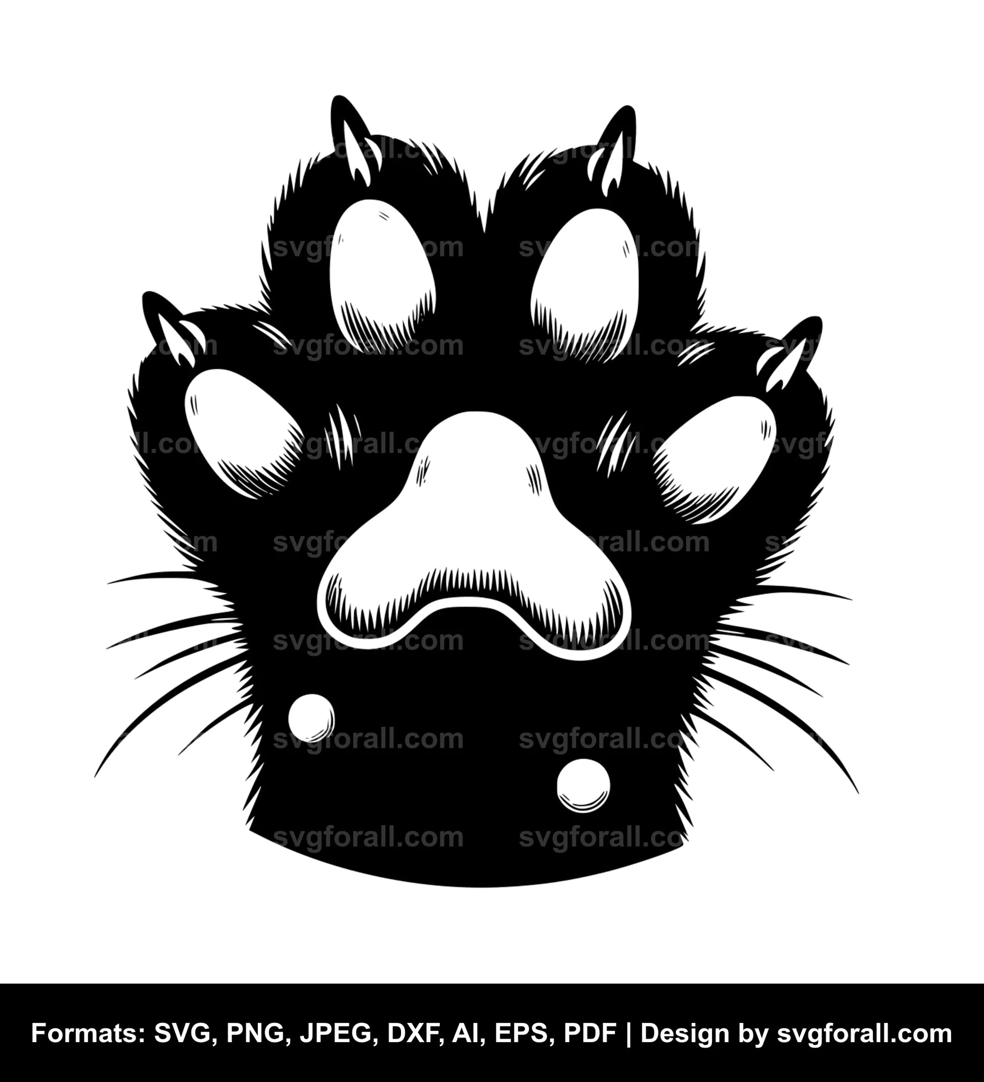 Paw Black SVG