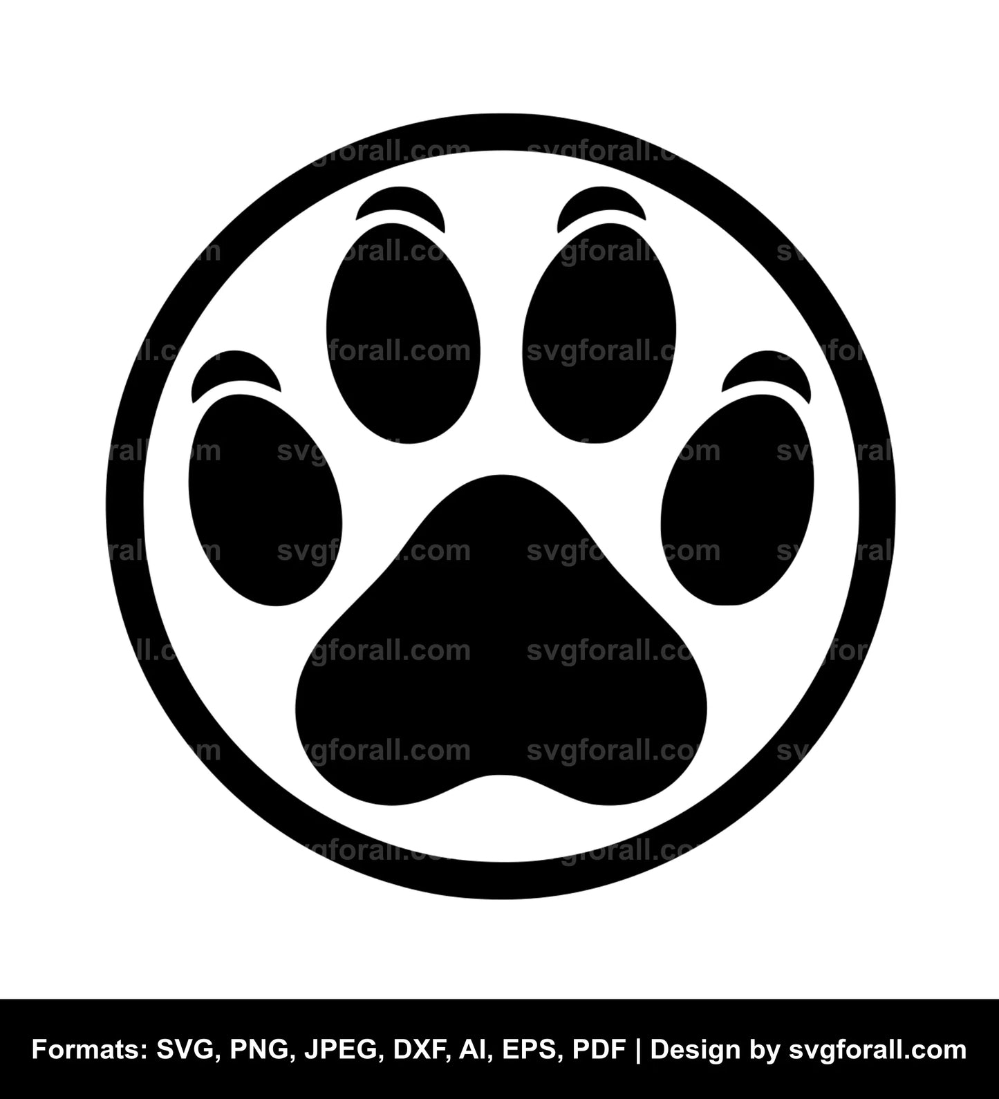 Paw SVG - Commercial Use