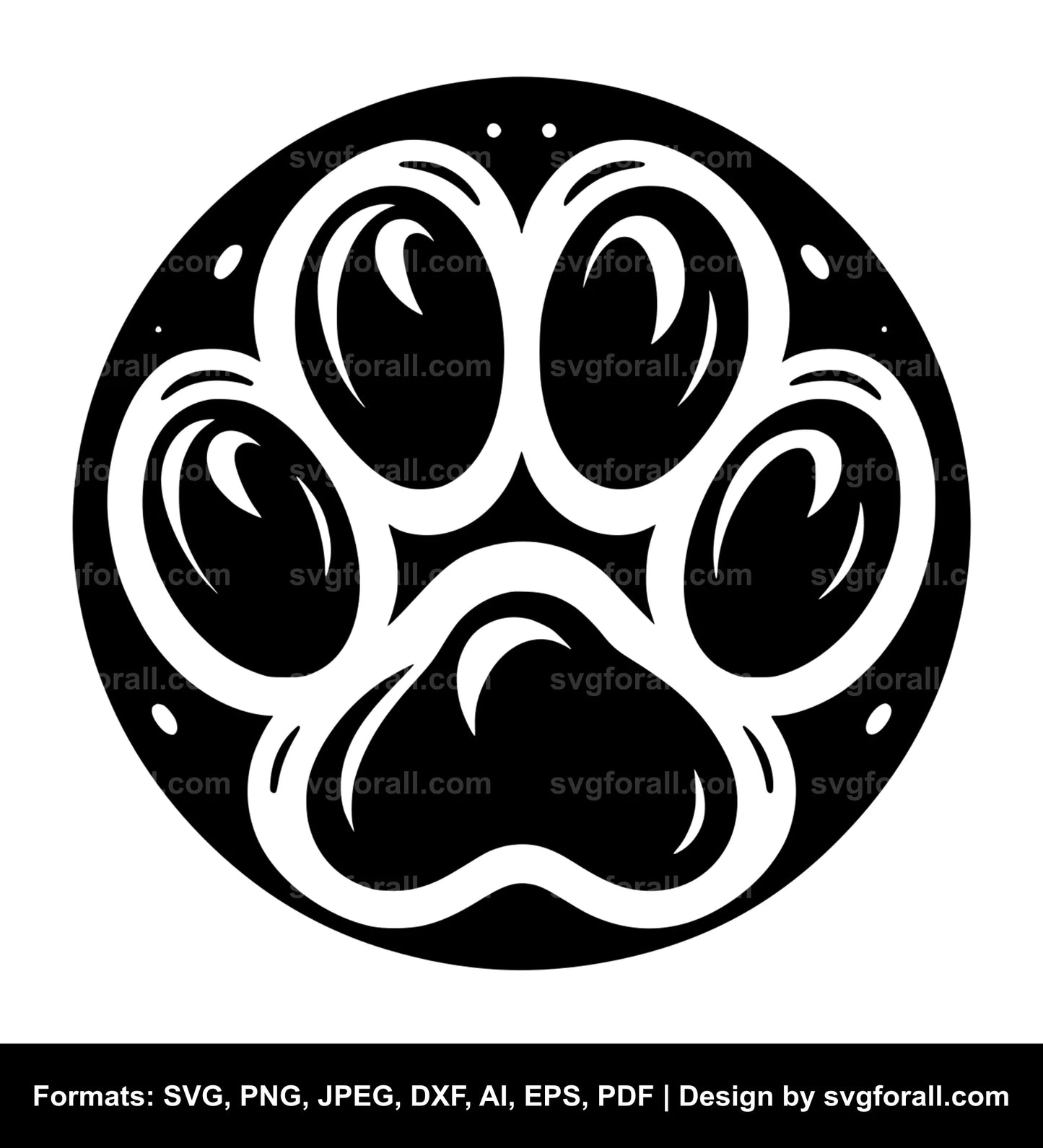 Paw SVG Background Free