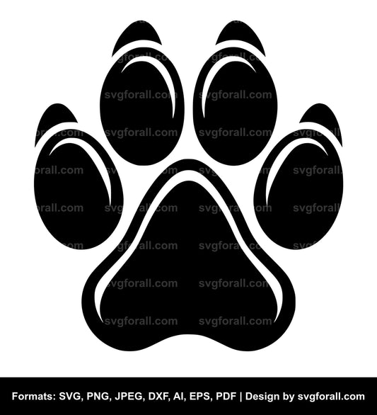 Paw SVG Cut Files 7 Formats