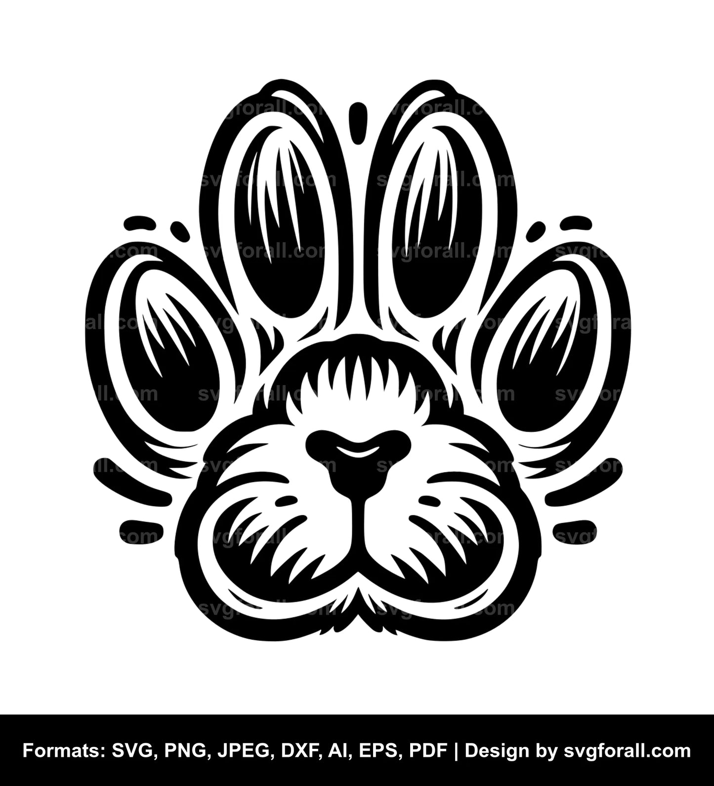 Paw SVG Files 7 Formats