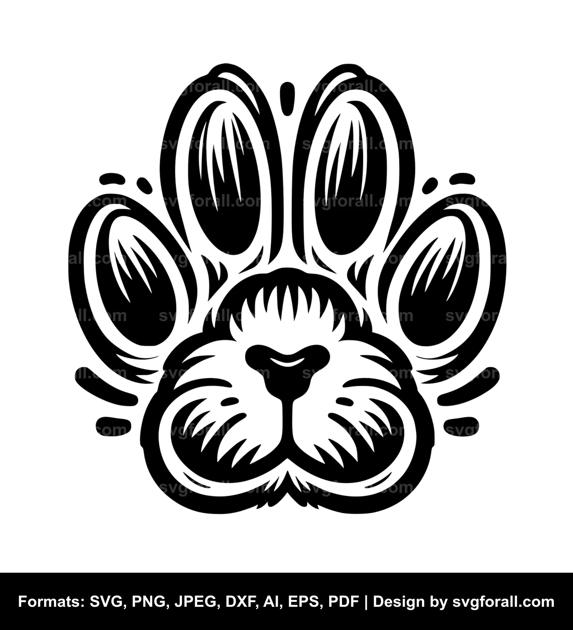 Paw SVG Files 7 Formats