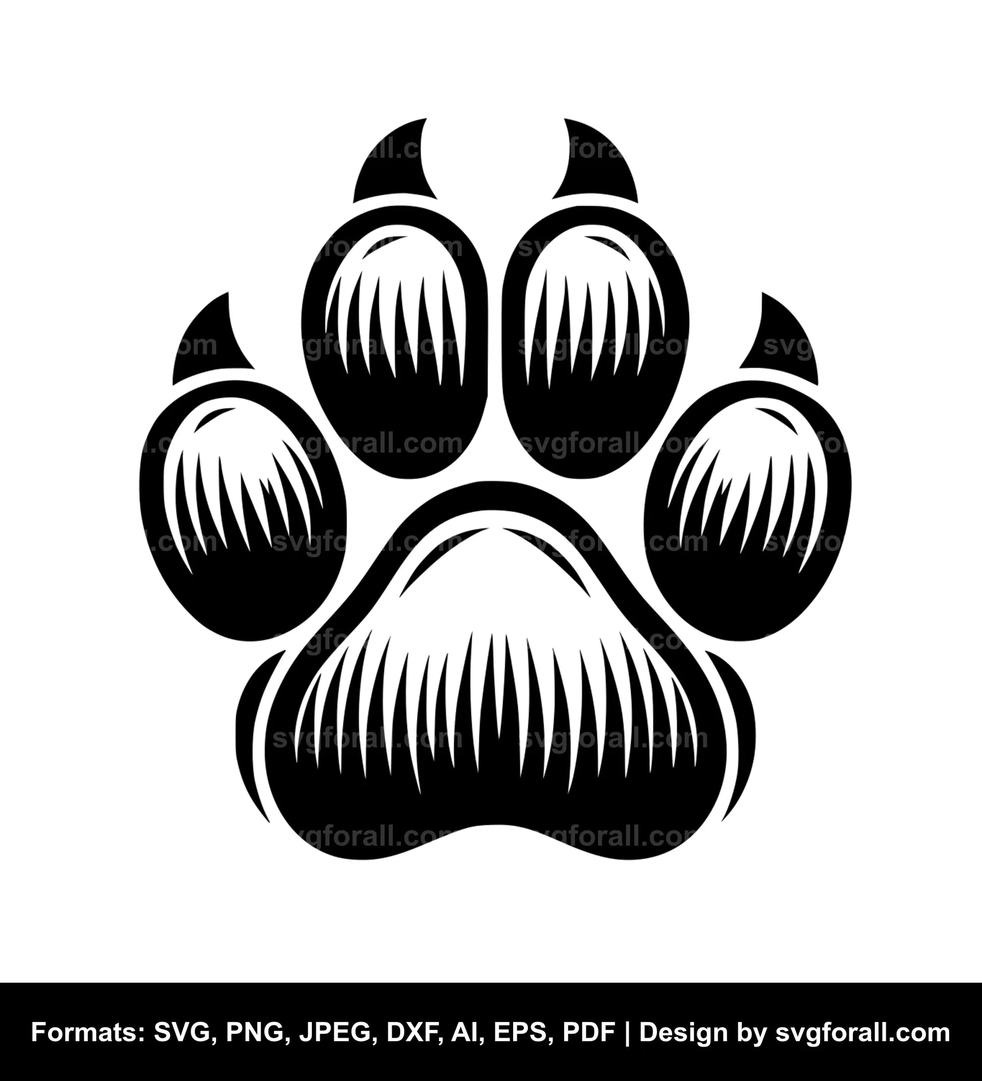 Paw SVG For Digital Crafts