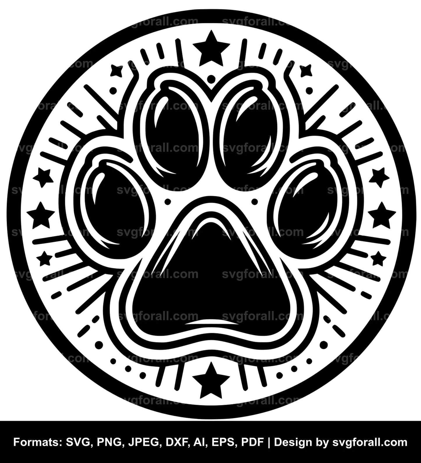 Paw SVG For Diy Creations