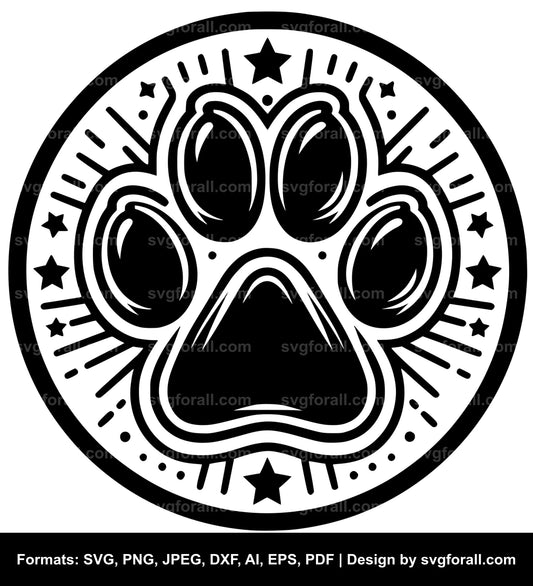 Paw SVG For Diy Creations