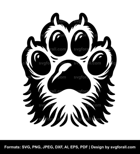 Paw SVG For Laser Cutting