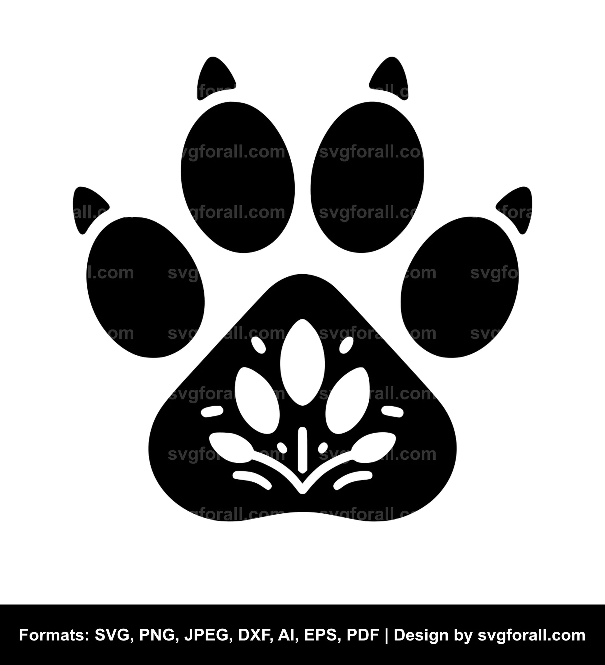 Paw SVG High Resolution