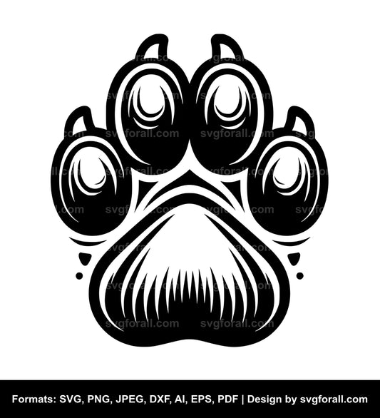 Paw SVG PNG For Cricut