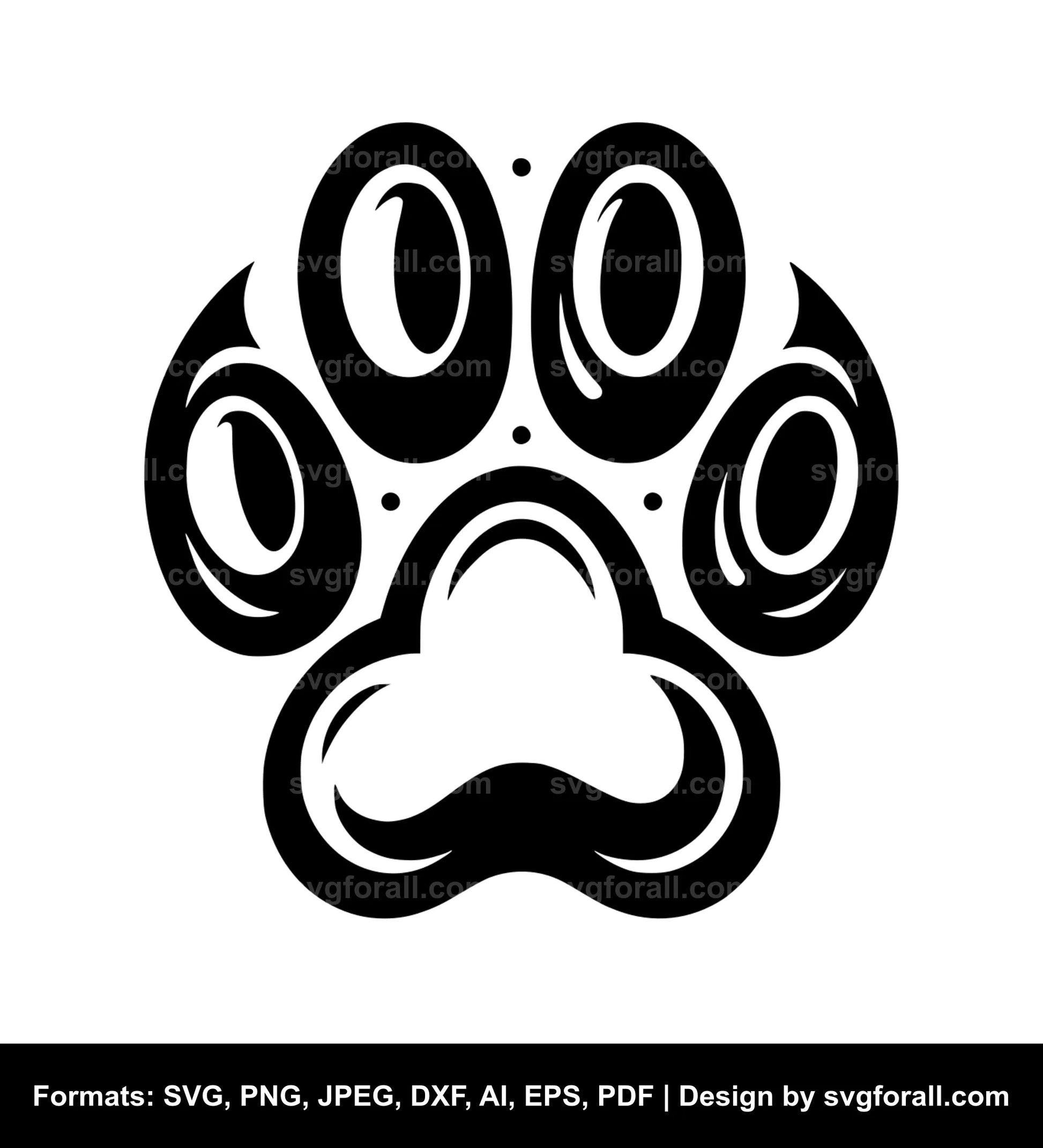 Paw SVG Vector