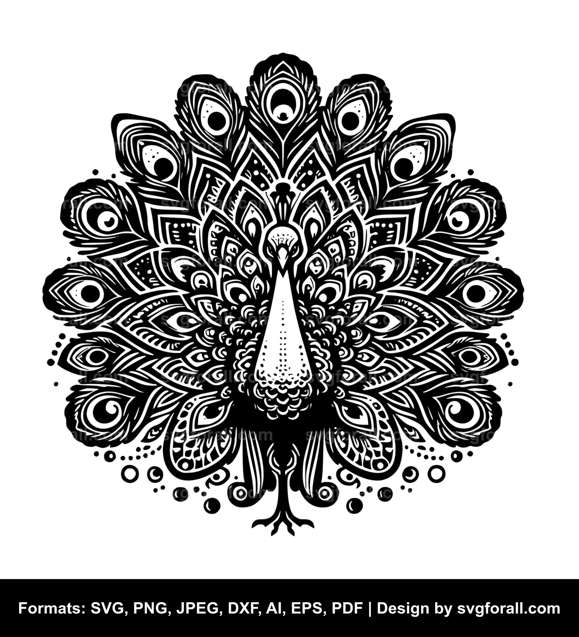 Peacock SVG Cut File