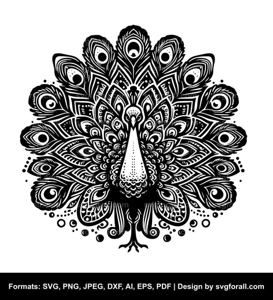 Peacock SVG Cut File