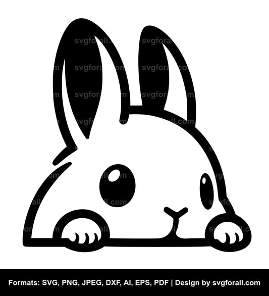 Peeking Bunny Cricut SVG