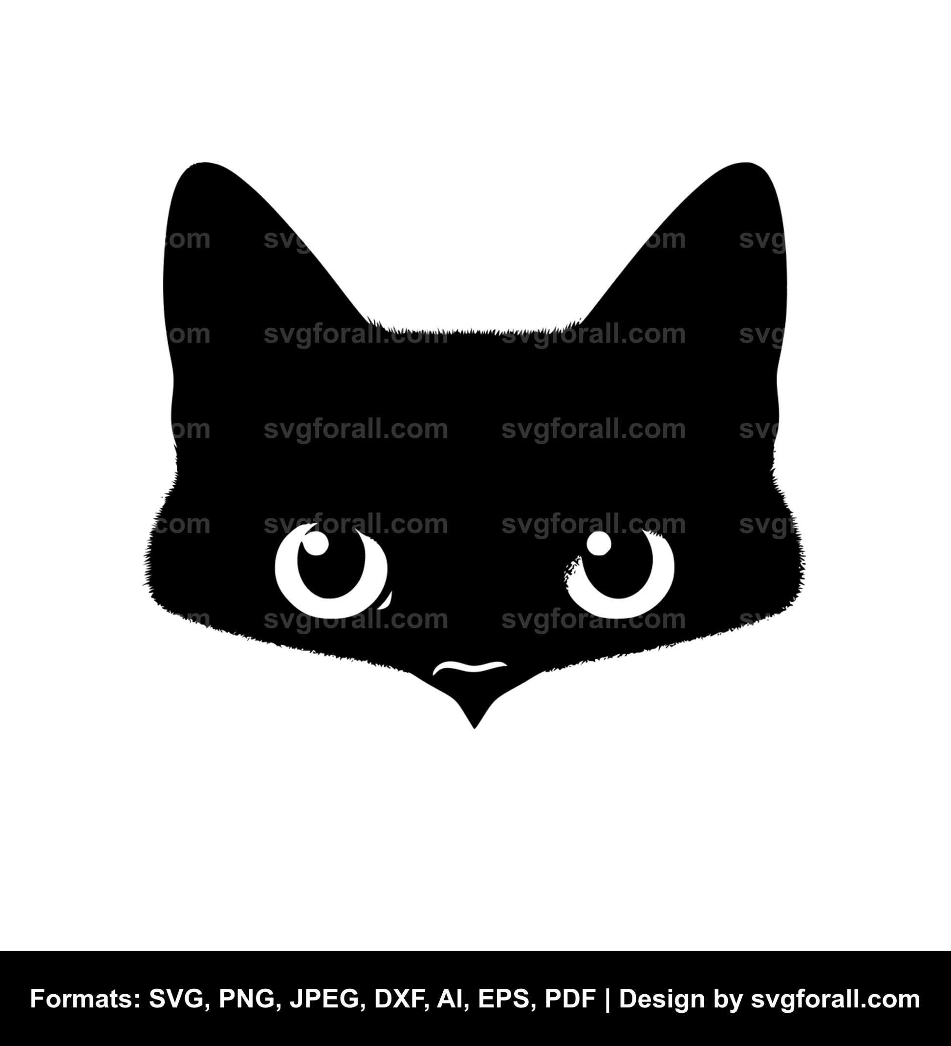 Peeking Cat SVG Design