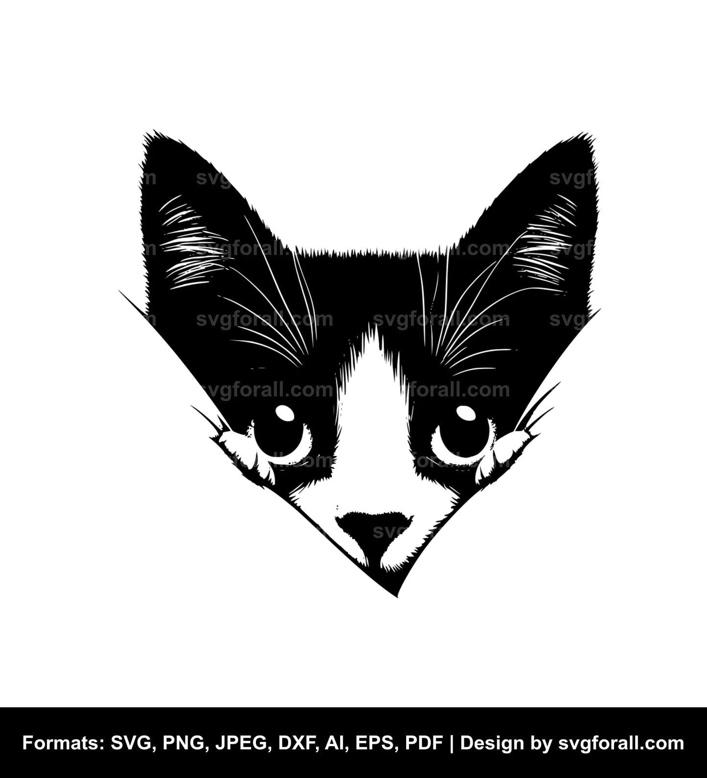 Peeking Cat SVG PNG