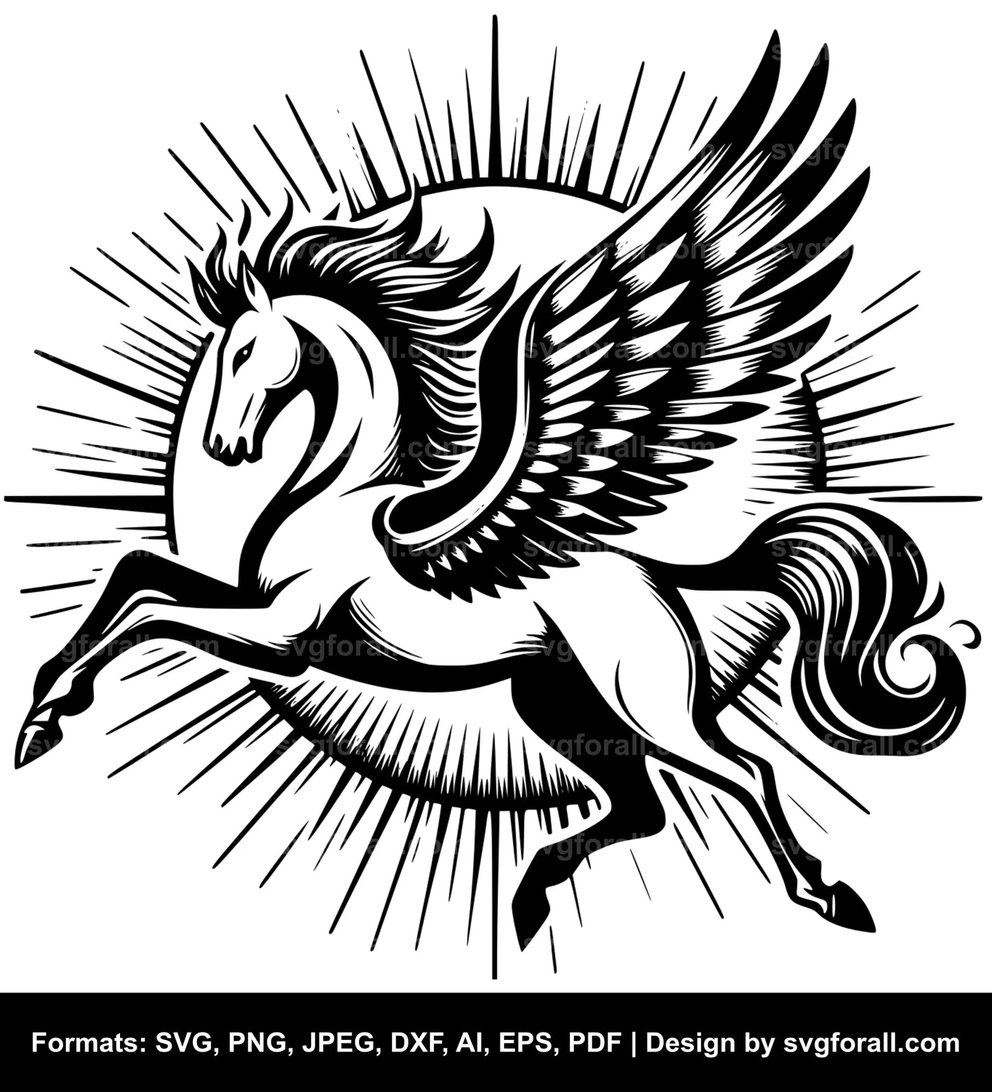 Pegasus Clipart SVG