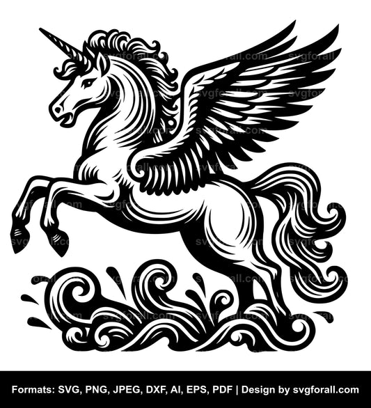 Pegasus SVG Cut File