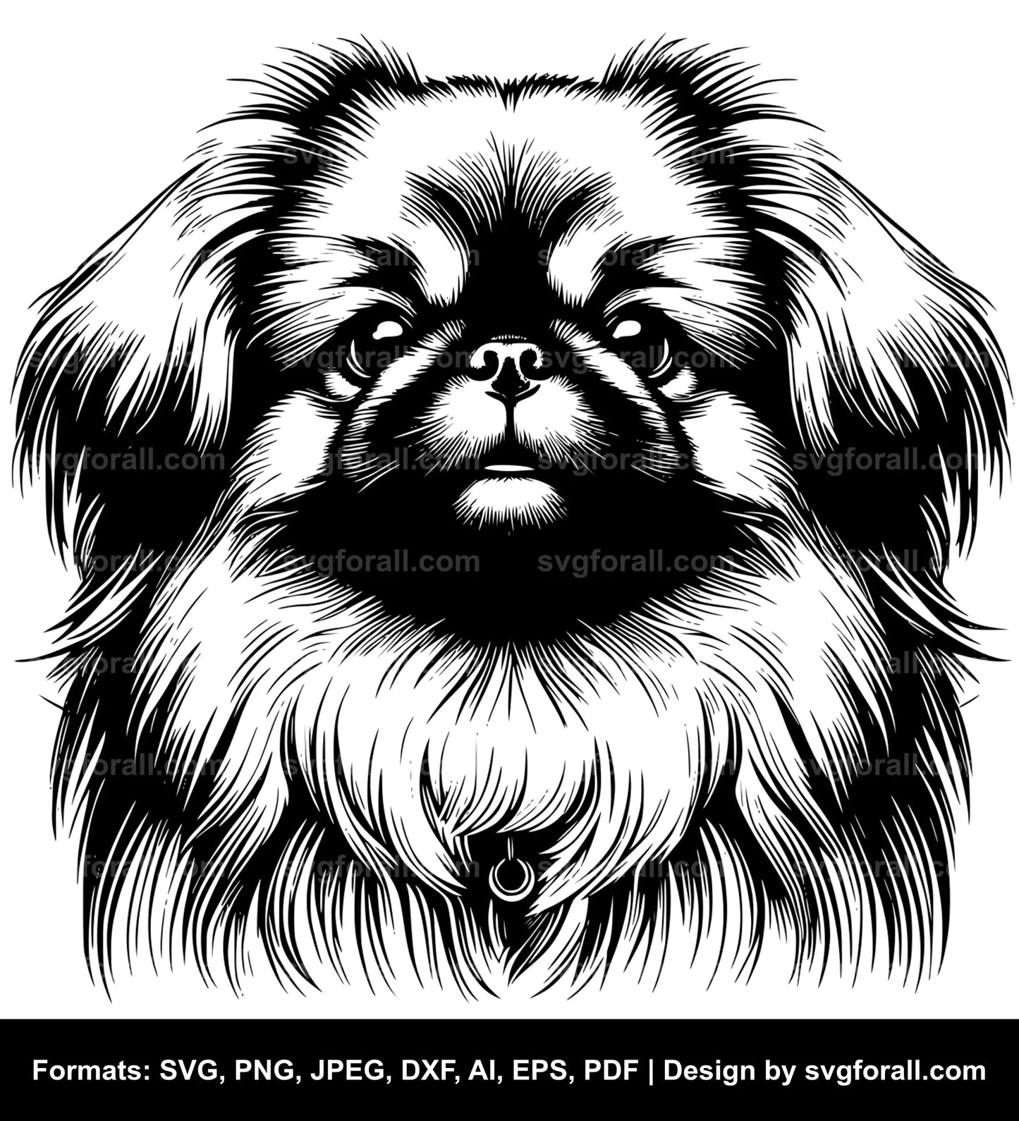 Pekingese Dog SVG