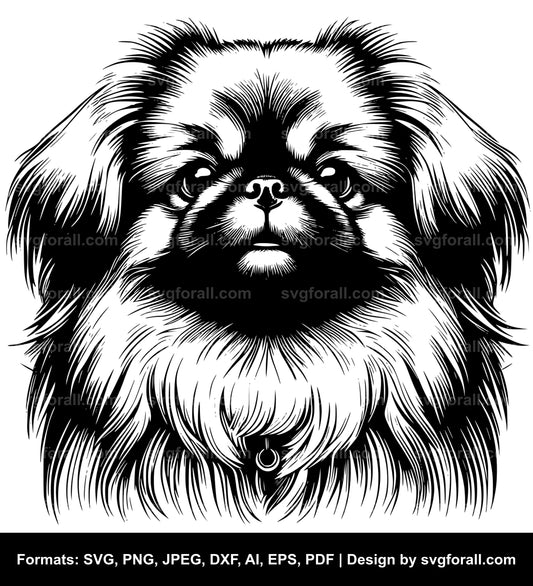 Pekingese Dog SVG