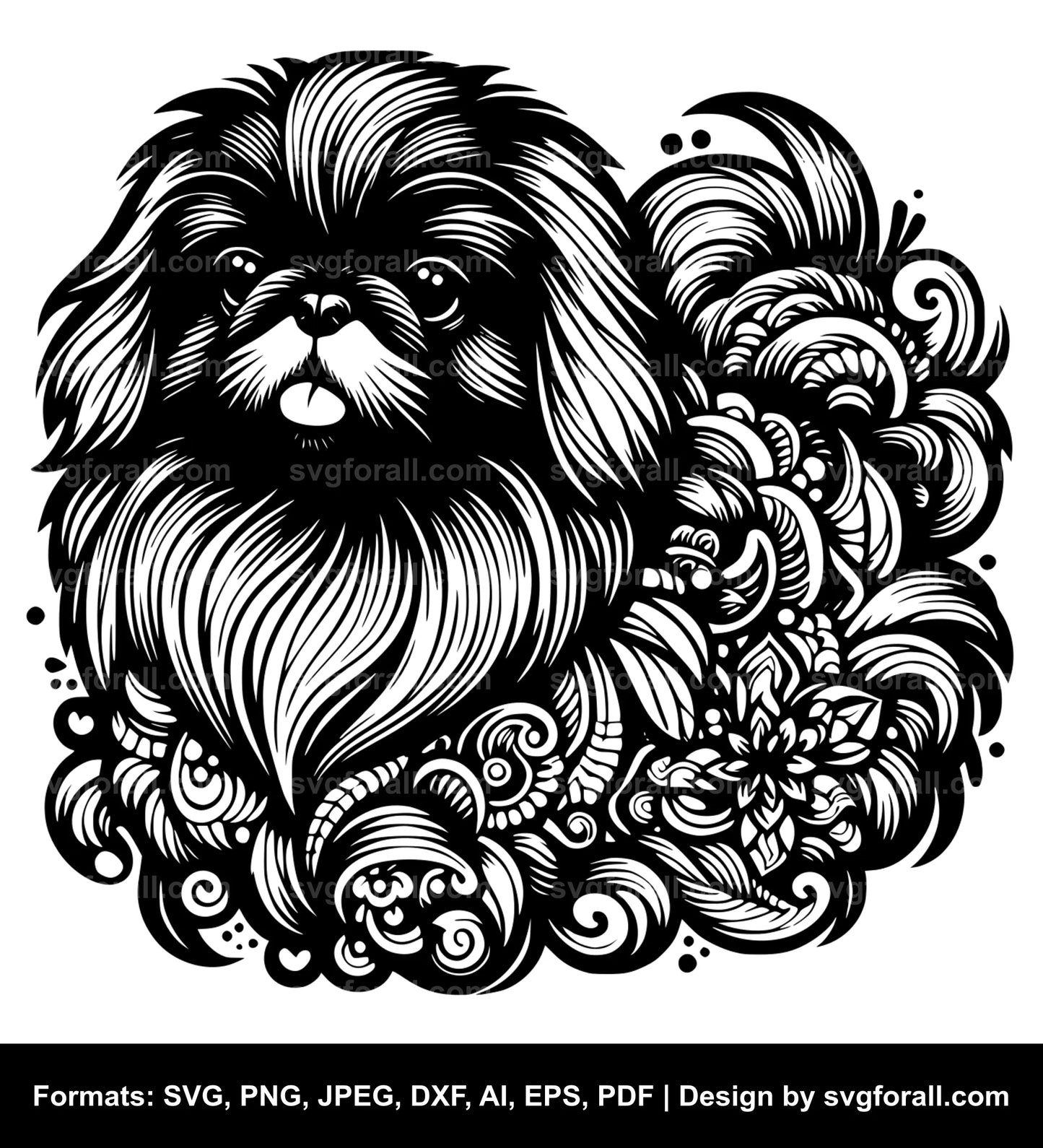 Pekingese Dog SVG PNG