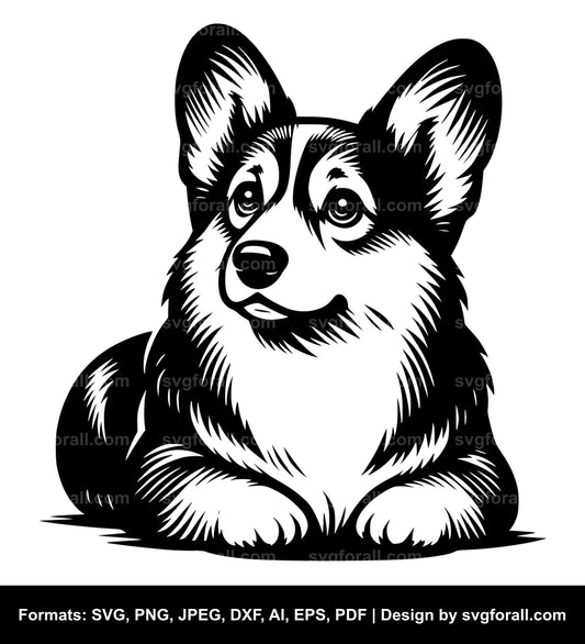 Pembroke Welsh Corgi Dog Cricut SVG