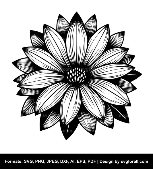 Petal Flower SVG File