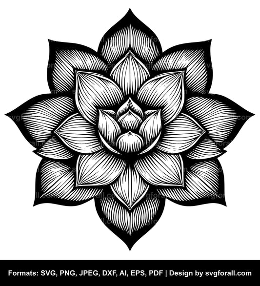 Petal Flower SVG PNG