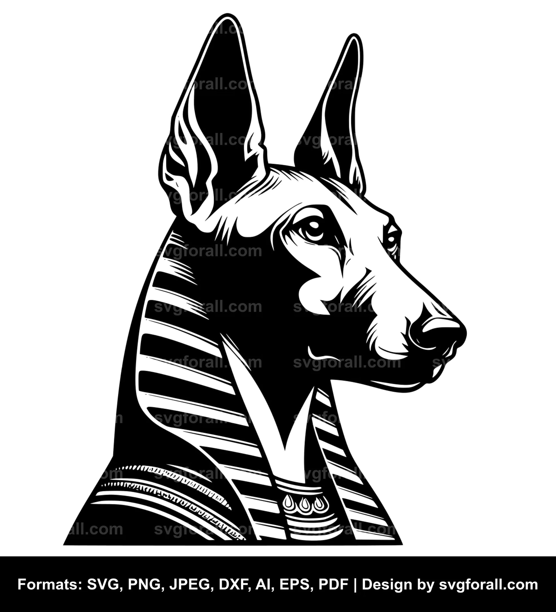 Pharaoh Hound Dog Cricut SVG