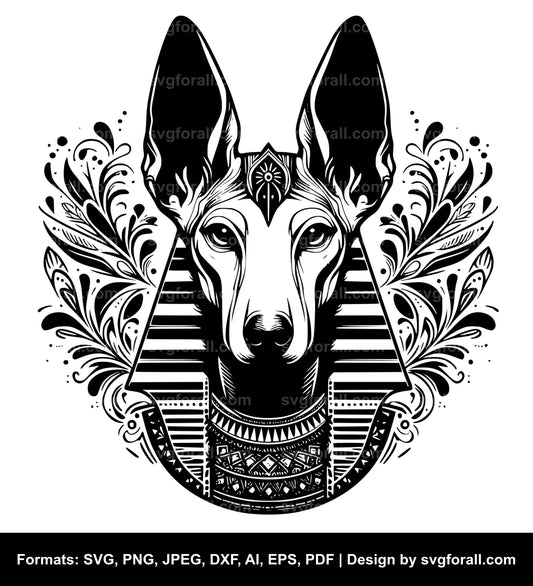 Pharaoh Hound Dog SVG Design