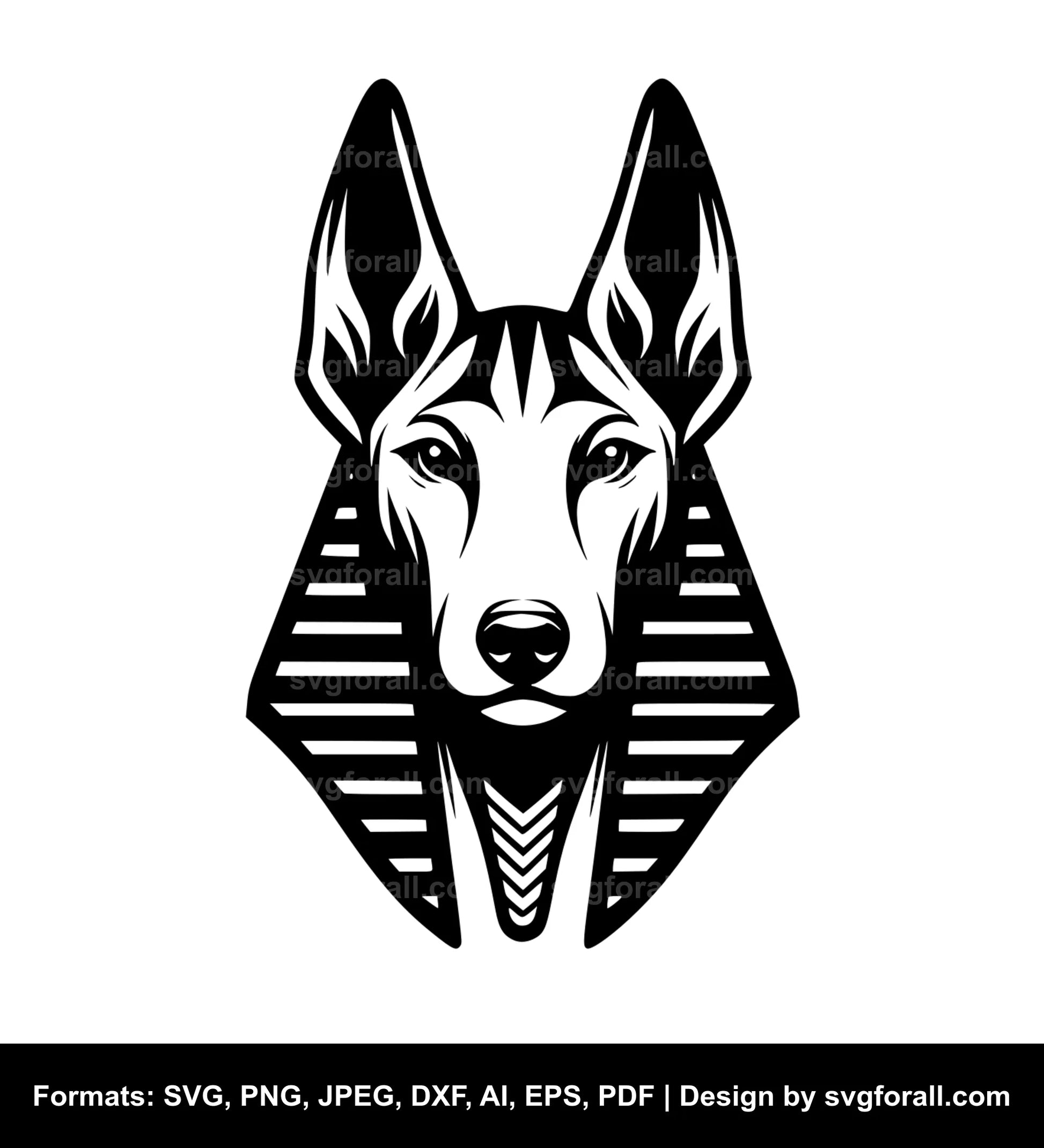 Pharaoh Hound Dog Vector SVG