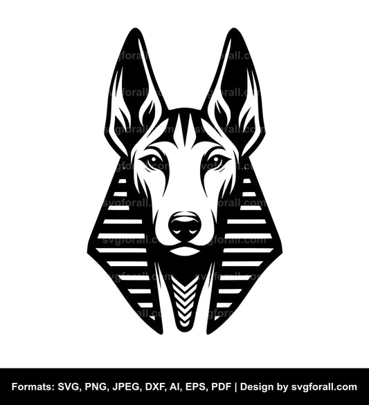 Pharaoh Hound Dog Vector SVG